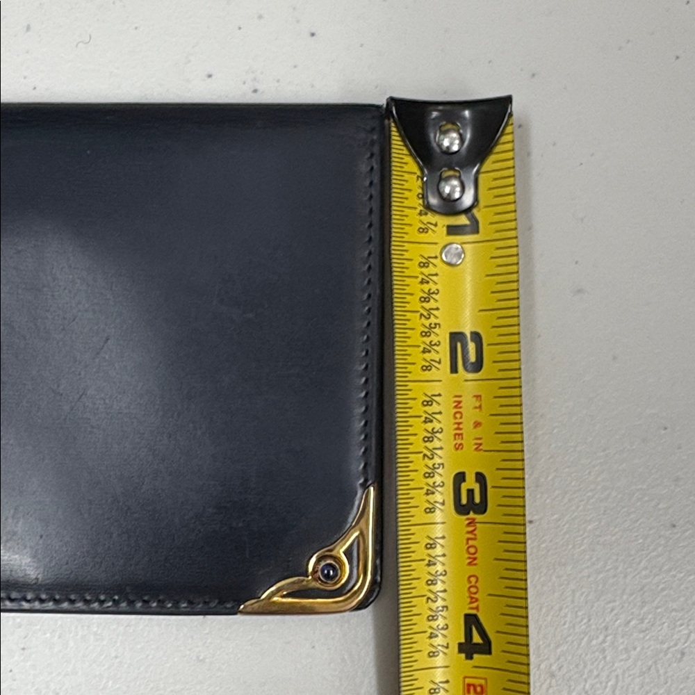 Cartier Black Leather Gold Accent Wallet - Picture 12 of 12